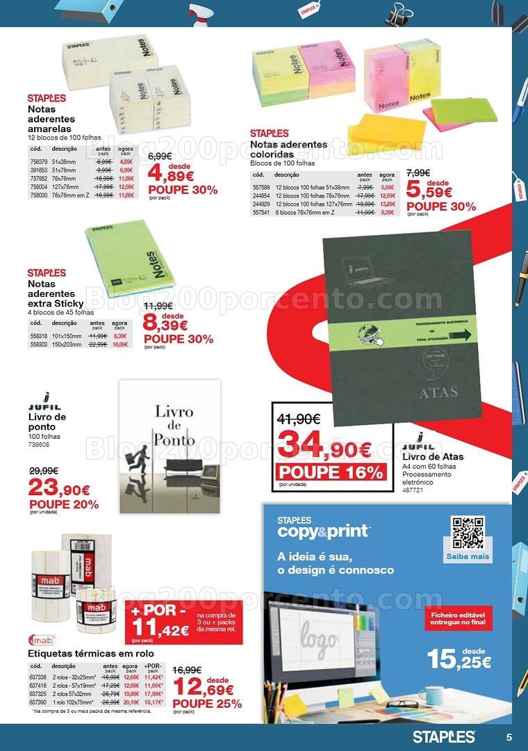 Antevisão Folheto STAPLES Promoções de 8 a 29 outubro